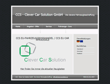 Tablet Screenshot of clevercarsolution.eu